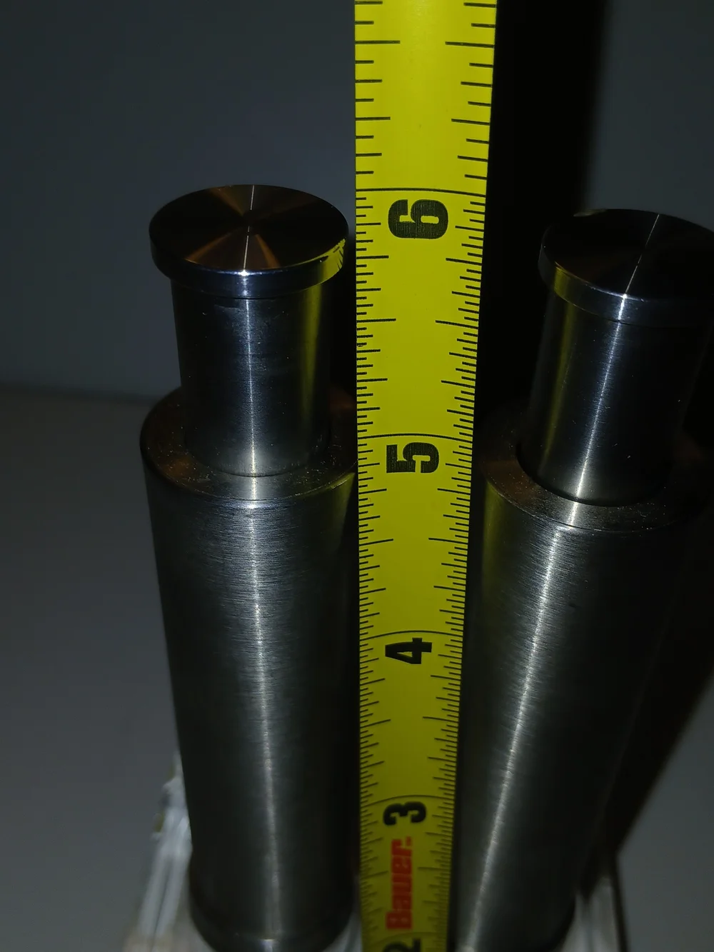 Stainless Steel Salt and Pepper Shakers with Clear Base